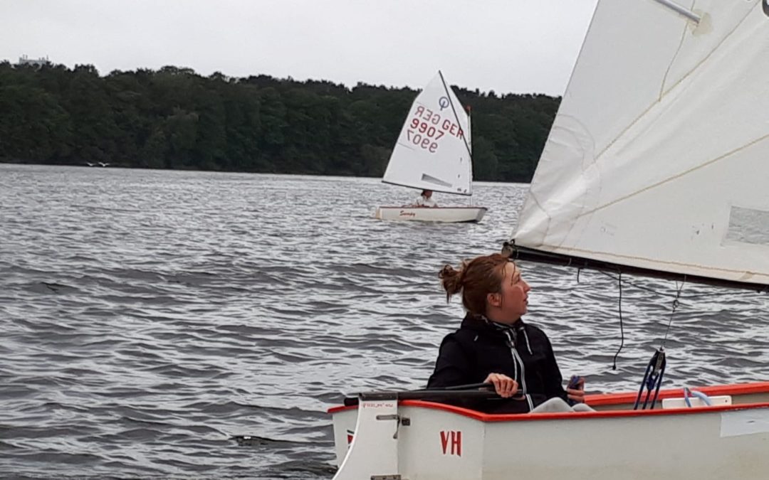 Erstes Training zur Eisbeinregatta