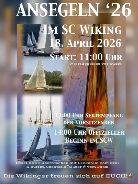 ANSEGELN im SC Wiking e.V. 18. April 2026